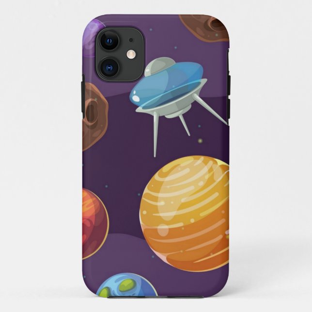 Capa Para iPhone 11 Padrão de espaço (Verso)