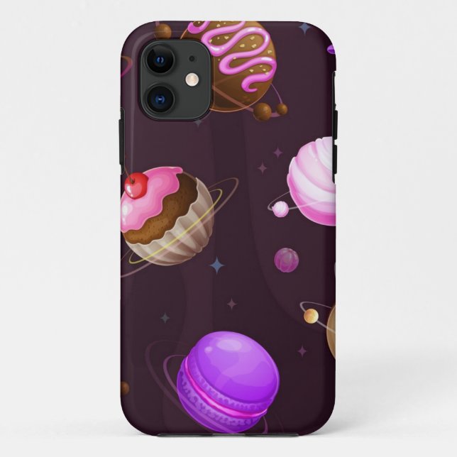Capa Para iPhone 11 Padrão de espaço (Verso)
