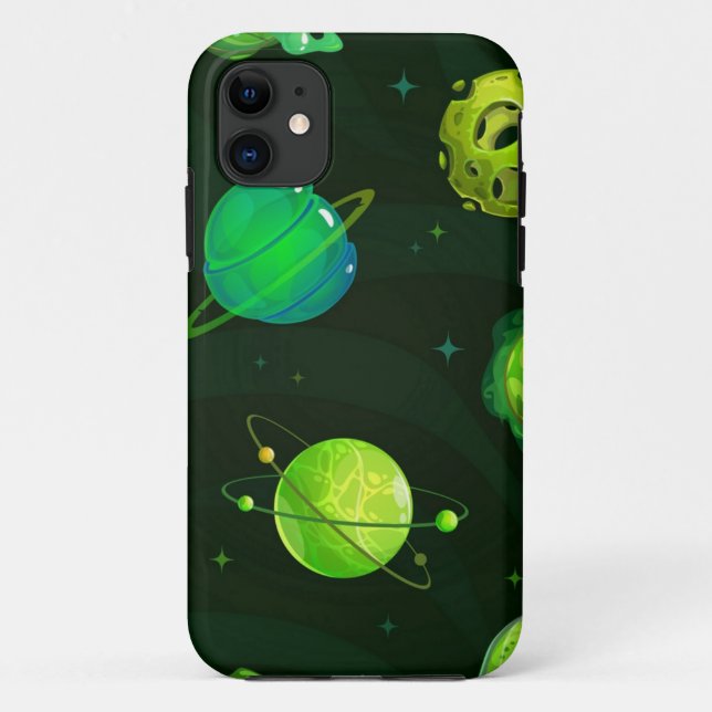 Capa Para iPhone 11 Padrão de espaço (Verso)