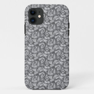 Capa Para iPhone 11 Padrão de espirais de Abstrato sobrepostos