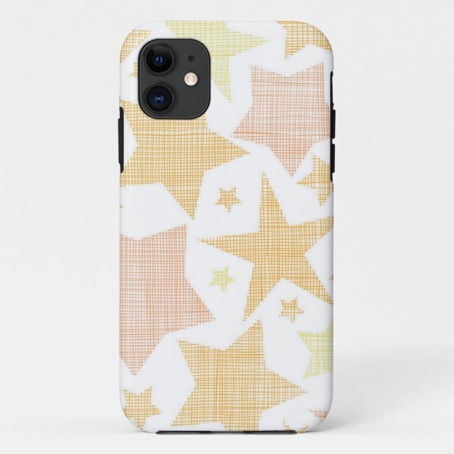 Capa Para iPhone 11 Padrão de estrelas (Verso)