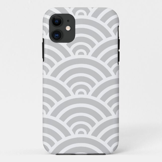 Capa Para iPhone 11 Padrão de expansão de cinza (Verso)