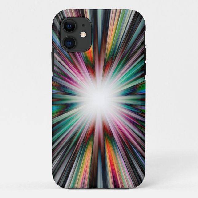 Capa Para iPhone 11 Padrão de explosão de Starburst (Verso)