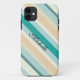 Capa Para iPhone 11 Padrão de faixas de praia