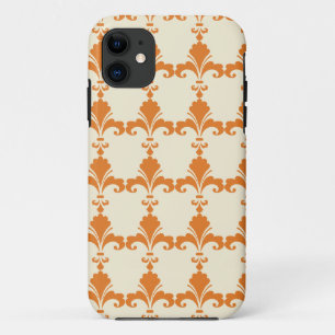 Capa Para iPhone 11 Padrão de Flor Laranja-De-Lis