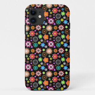 Capa Para iPhone 11 Padrão de flores brancas