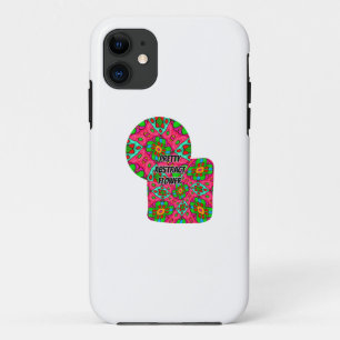 Capa Para iPhone 11 Padrão de Flores de Abstrato exclusivo