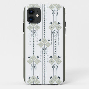Capa Para iPhone 11 padrão de flores e cachos Karo