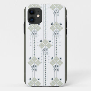 Capa Para iPhone 11 padrão de flores e cachos Karo