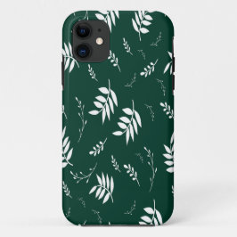 Capa Para iPhone 11 padrão de folhas
