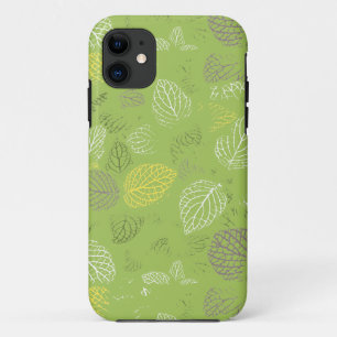 Capa Para iPhone 11 Padrão de Folhas do outono 6