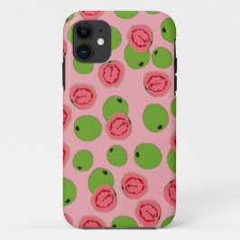 Capa Para iPhone 11 Padrão de Fruta de goiaba