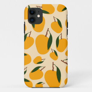Capa Para iPhone 11 Padrão de Fruta Mango Summer