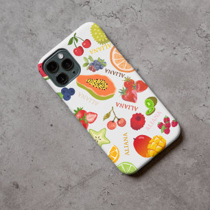Capa Para iPhone 11 Padrão de Frutas de Verão de bonito Aquarela com n