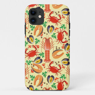Capa Para iPhone 11 Padrão de frutos do mar