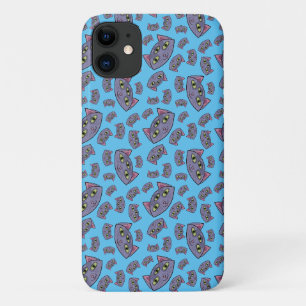 Capa Para iPhone 11 Padrão de gato de alienígena