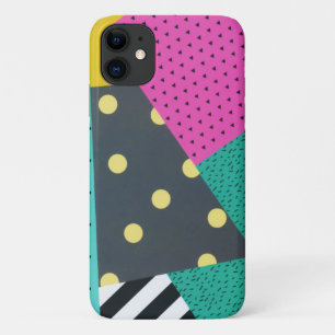 Capa Para iPhone 11 Padrão de Linhas Geométricas de Na moda Moderno