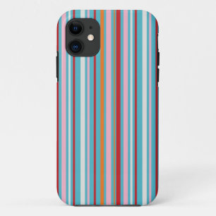 Capa Para iPhone 11 Padrão de listras multicoloridas listradas de pr