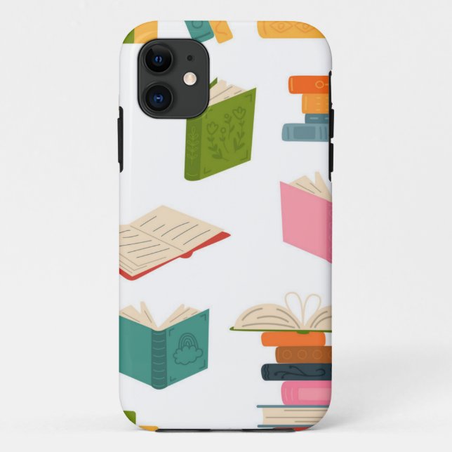 Capa Para iPhone 11 Padrão de livro (Verso)