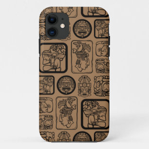 Capa Para iPhone 11 Padrão de máscara antiga 1 da MAYA tribal