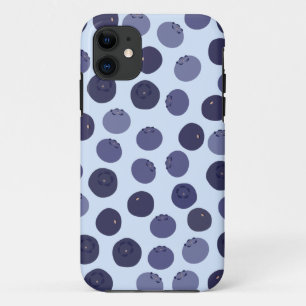 Capa Para iPhone 11 Padrão de mirtilo