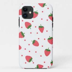 Capa Para iPhone 11 Padrão de morango