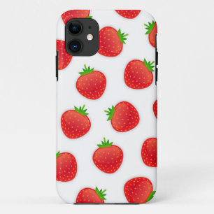 Capa Para iPhone 11 Padrão de morango