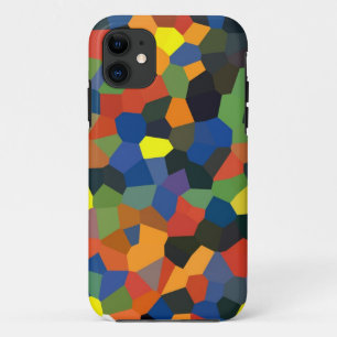 Capa Para iPhone 11 Padrão de mosaico Abstrato de cor clara
