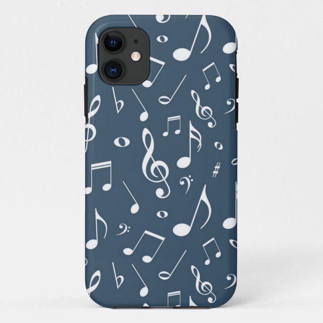Capa Para iPhone 11 Padrão de música (Verso)