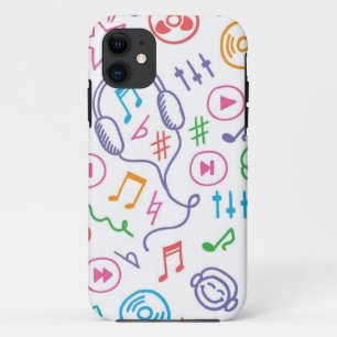Capa Para iPhone 11 Padrão de música