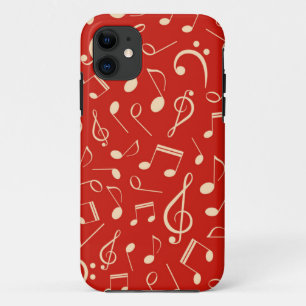 Capa Para iPhone 11 Padrão de música