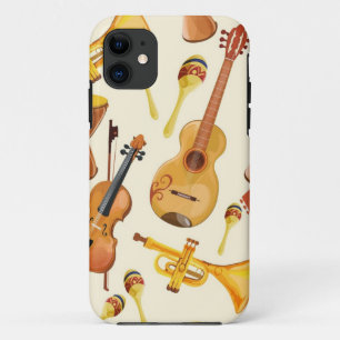 Capa Para iPhone 11 Padrão de música