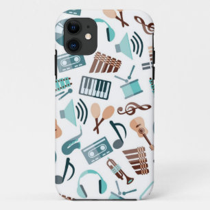 Capa Para iPhone 11 Padrão de música
