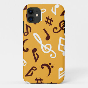 Capa Para iPhone 11 Padrão de música