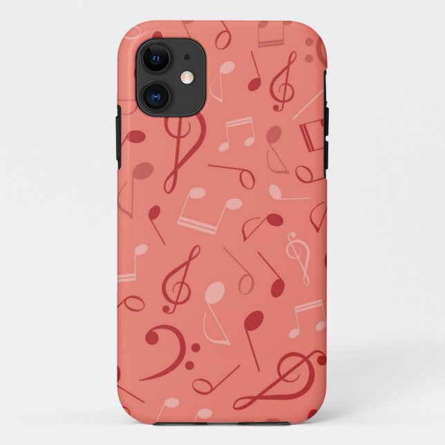 Capa Para iPhone 11 Padrão de música (Verso)