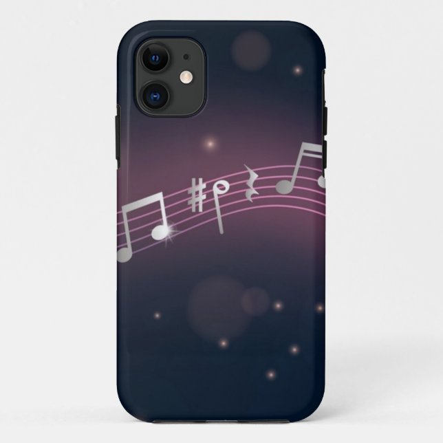 Capa Para iPhone 11 Padrão de música (Verso)