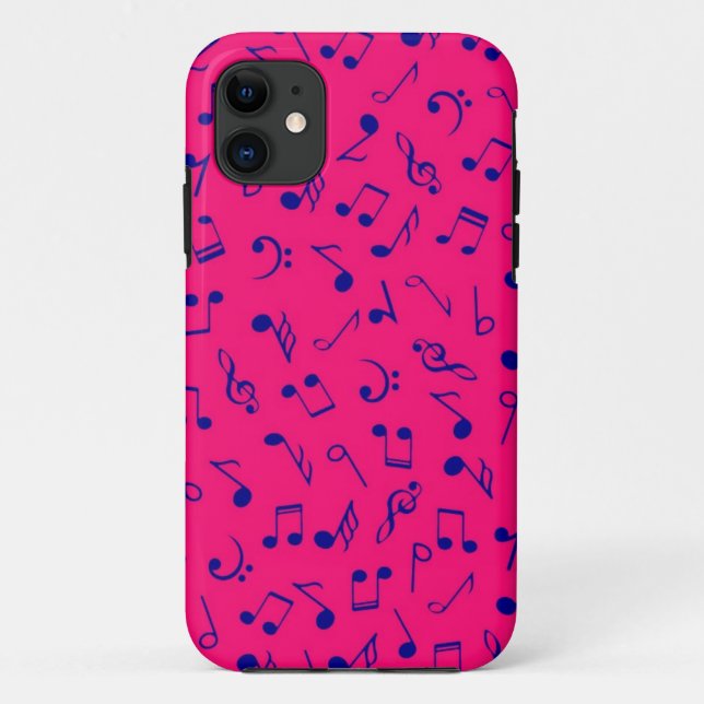 Capa Para iPhone 11 Padrão de música (Verso)