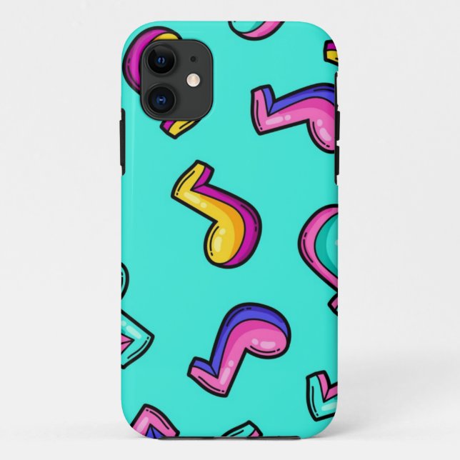 Capa Para iPhone 11 Padrão de música (Verso)