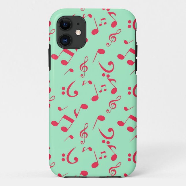 Capa Para iPhone 11 Padrão de música (Verso)