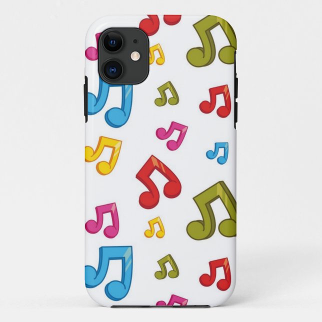 Capa Para iPhone 11 Padrão de música (Verso)