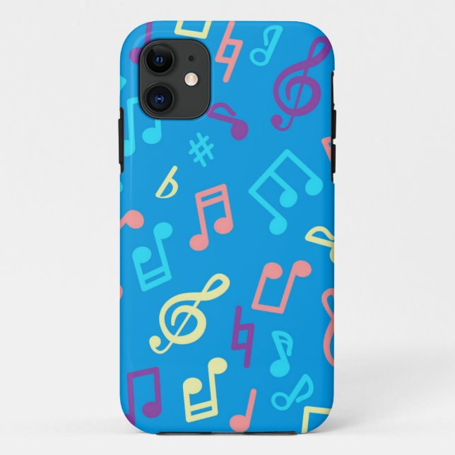 Capa Para iPhone 11 Padrão de música (Verso)