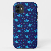 padrão de peixe azul