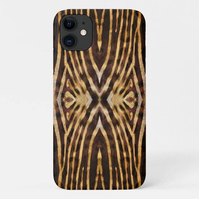 Capa Para iPhone 11 Padrão de Pele de Zebra (Verso)