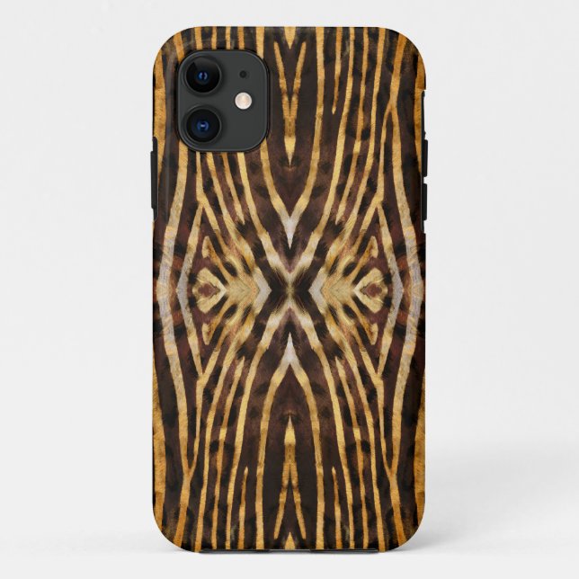 Capa Para iPhone 11 Padrão de pele zebra iphone 5 (Verso)