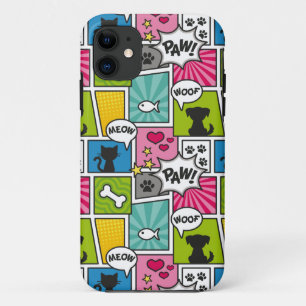 Capa Para iPhone 11 Padrão de Pet do Estilo de Cômico