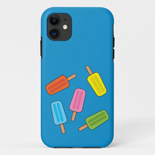 Capa Para iPhone 11 Padrão de picles coloridos (Verso)