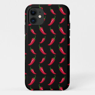 Capa Para iPhone 11 Padrão de pimentão preto