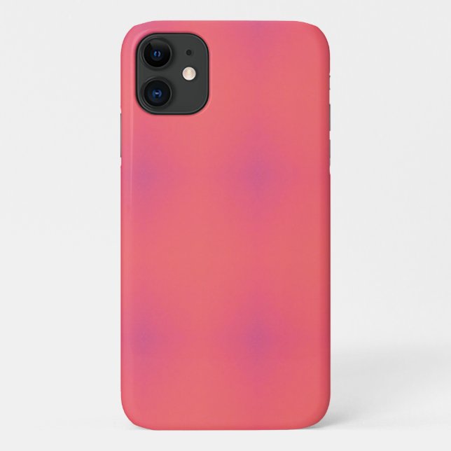 Capa Para iPhone 11 Padrão de Pink e Roxo Suave (Verso)