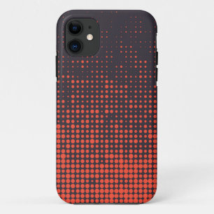 Capa Para iPhone 11 Padrão de pontos laranja, moderno, urbano de meio