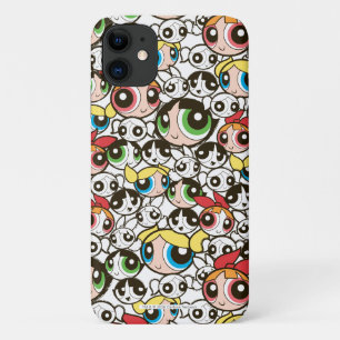 Capa Para iPhone 11 Padrão de Rosto das Raparigas Powerpuff